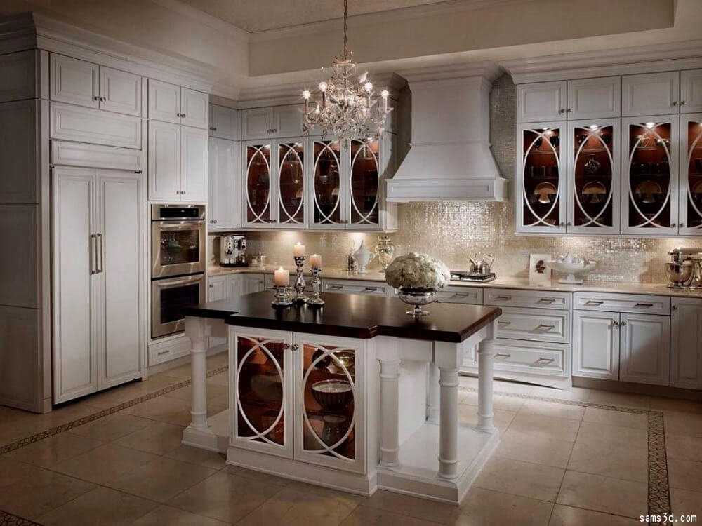 An Alternative To Wood: Glass Front Cabinets | Kitchen ...